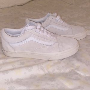 Cream suade vans. Very good condition worn 2 times bought the wrong size.